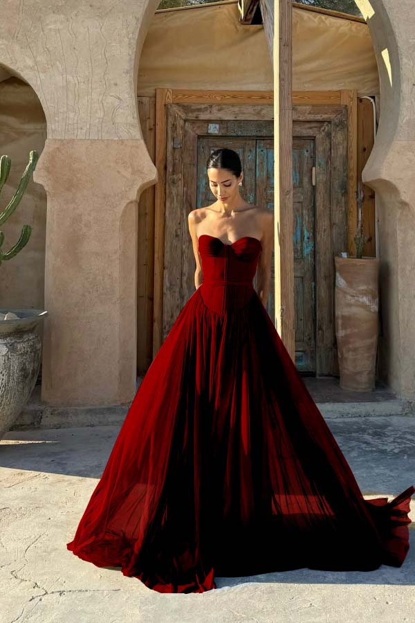 Glamorous Chiffon Chocolate Sweetheart Sleeveless Prom Dress with Pleated