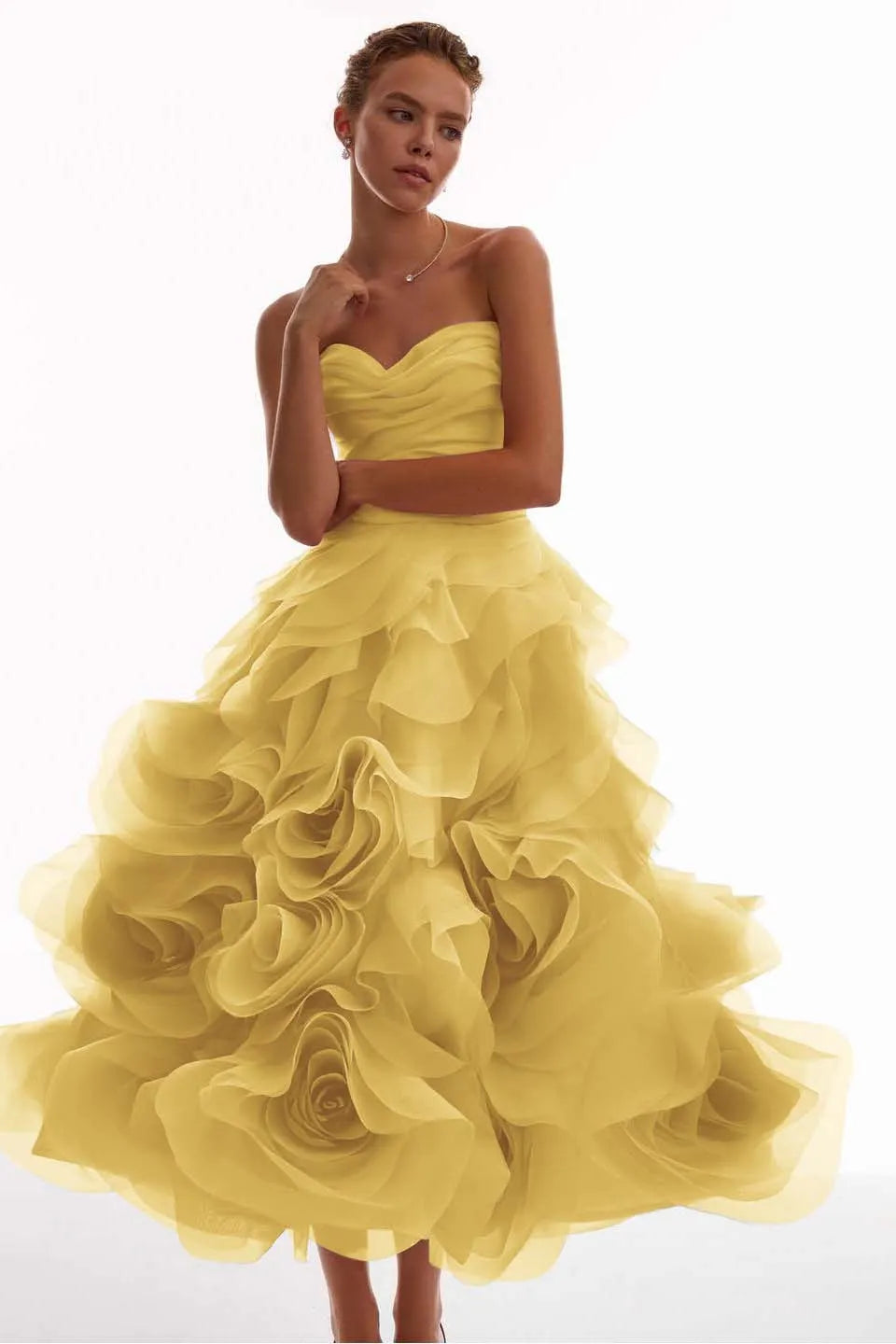 Glamorous Pink Sweetheart Floral Sleeveless Pleated Prom Dress