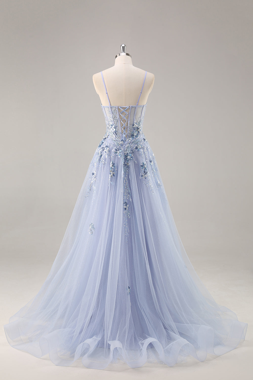 Sparkly Green Corset Sweetheart Long Prom Dress with Appliques