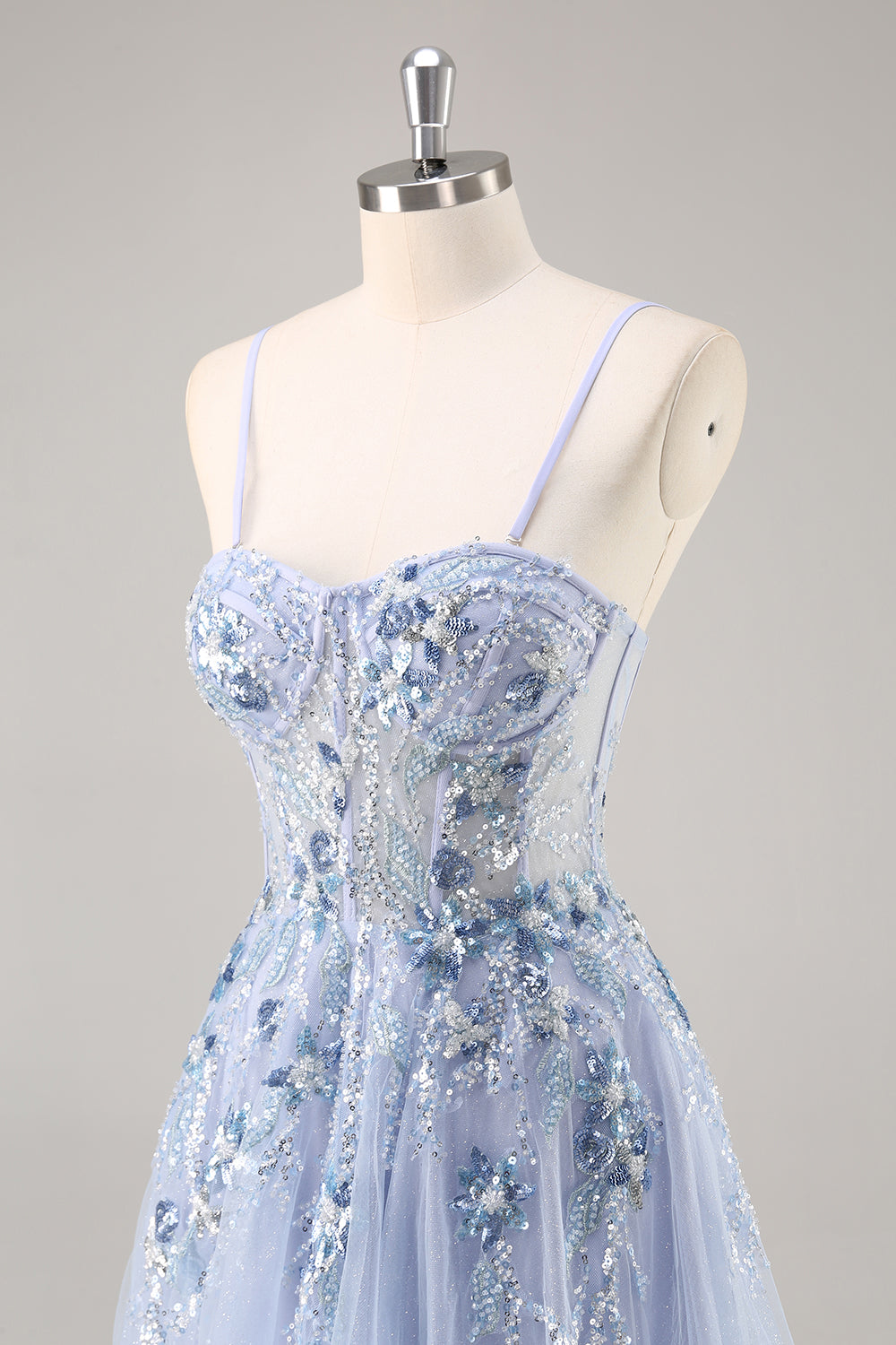 Sparkly Green Corset Sweetheart Long Prom Dress with Appliques