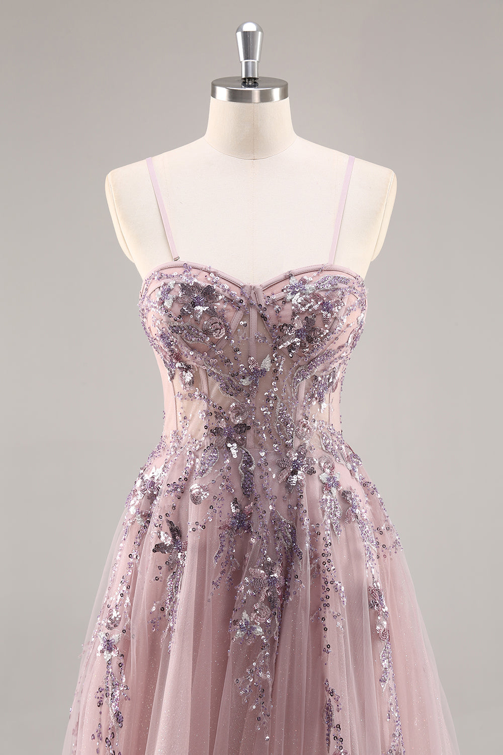Sparkly Green Corset Sweetheart Long Prom Dress with Appliques