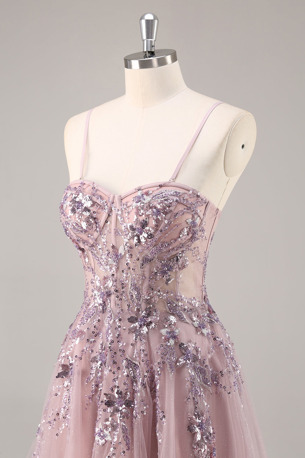 Sparkly Green Corset Sweetheart Long Prom Dress with Appliques