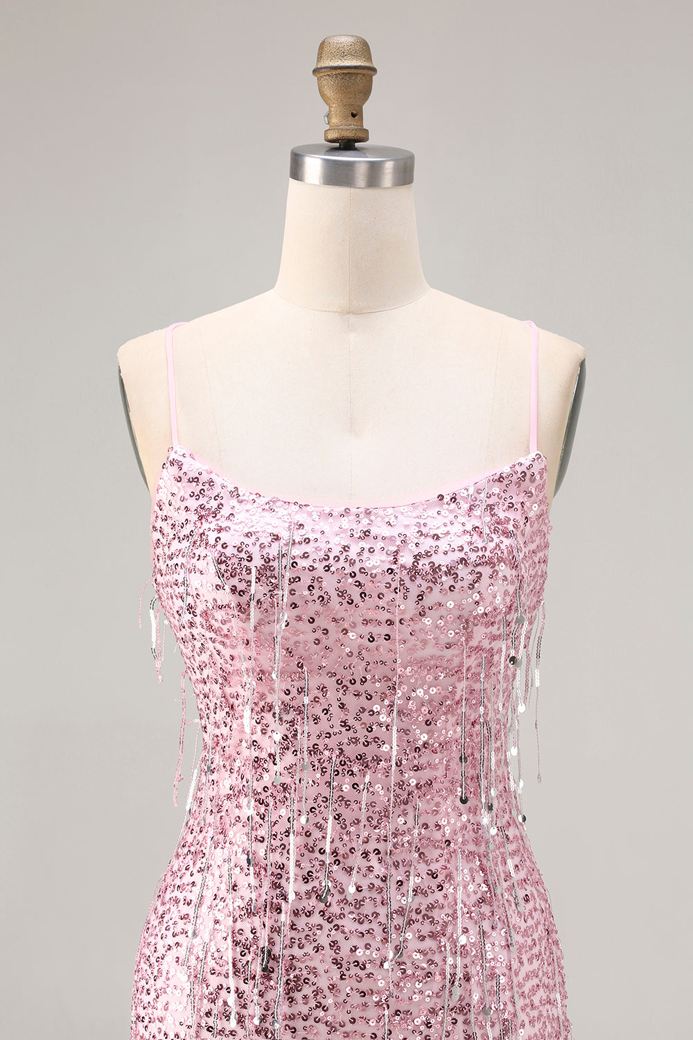 Sparkly Burgundy Sequin Mermaid Long Prom Dress with Slit