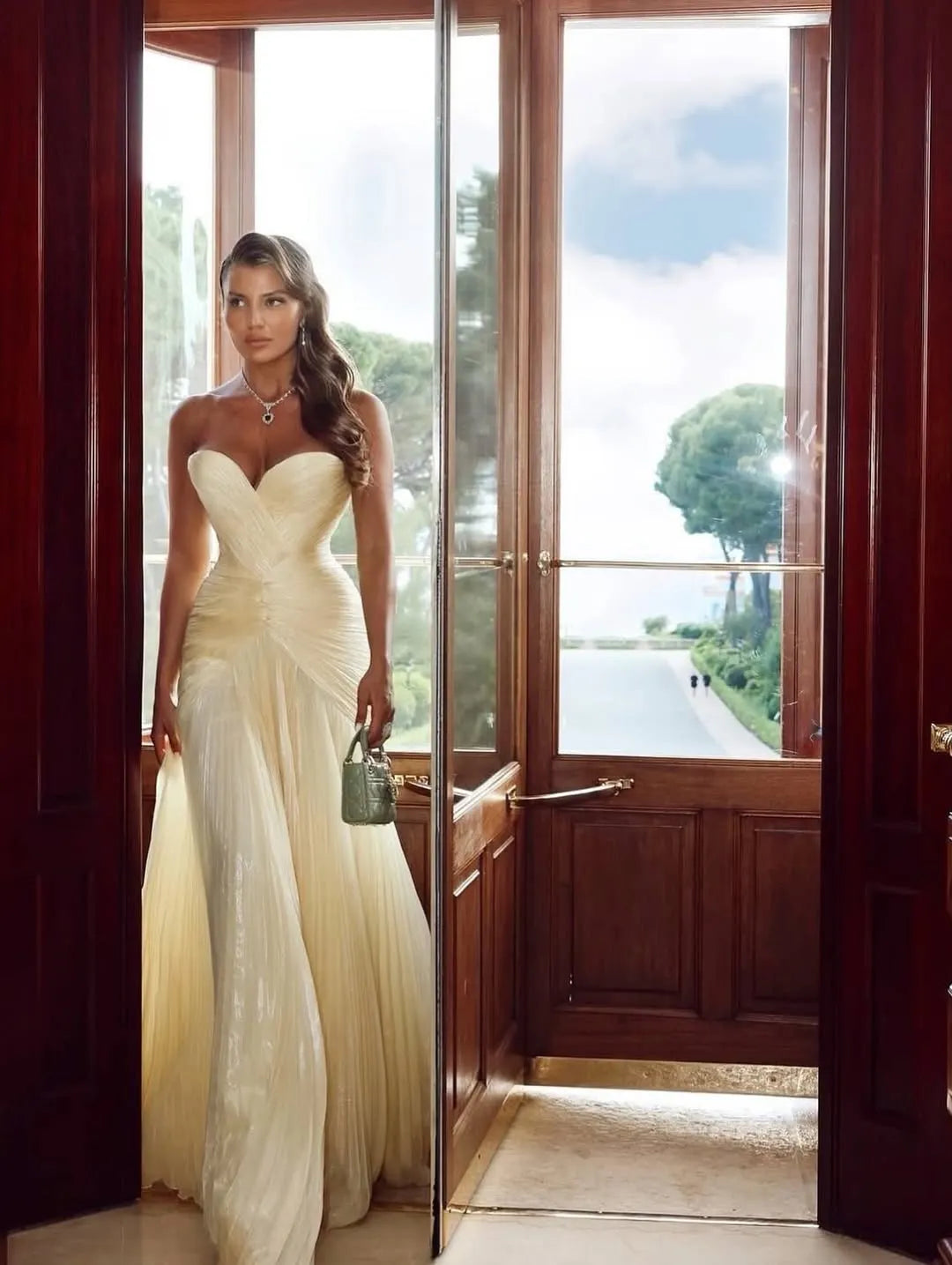 Glamorous Sweetheart Sleeveless Long Prom Dress with Pleated