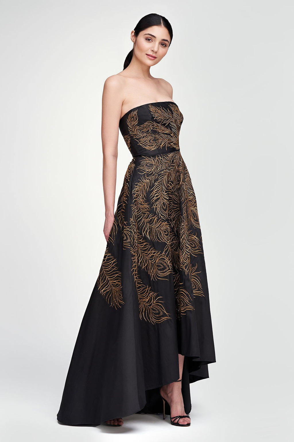 Erica Feather Embroidered Gown