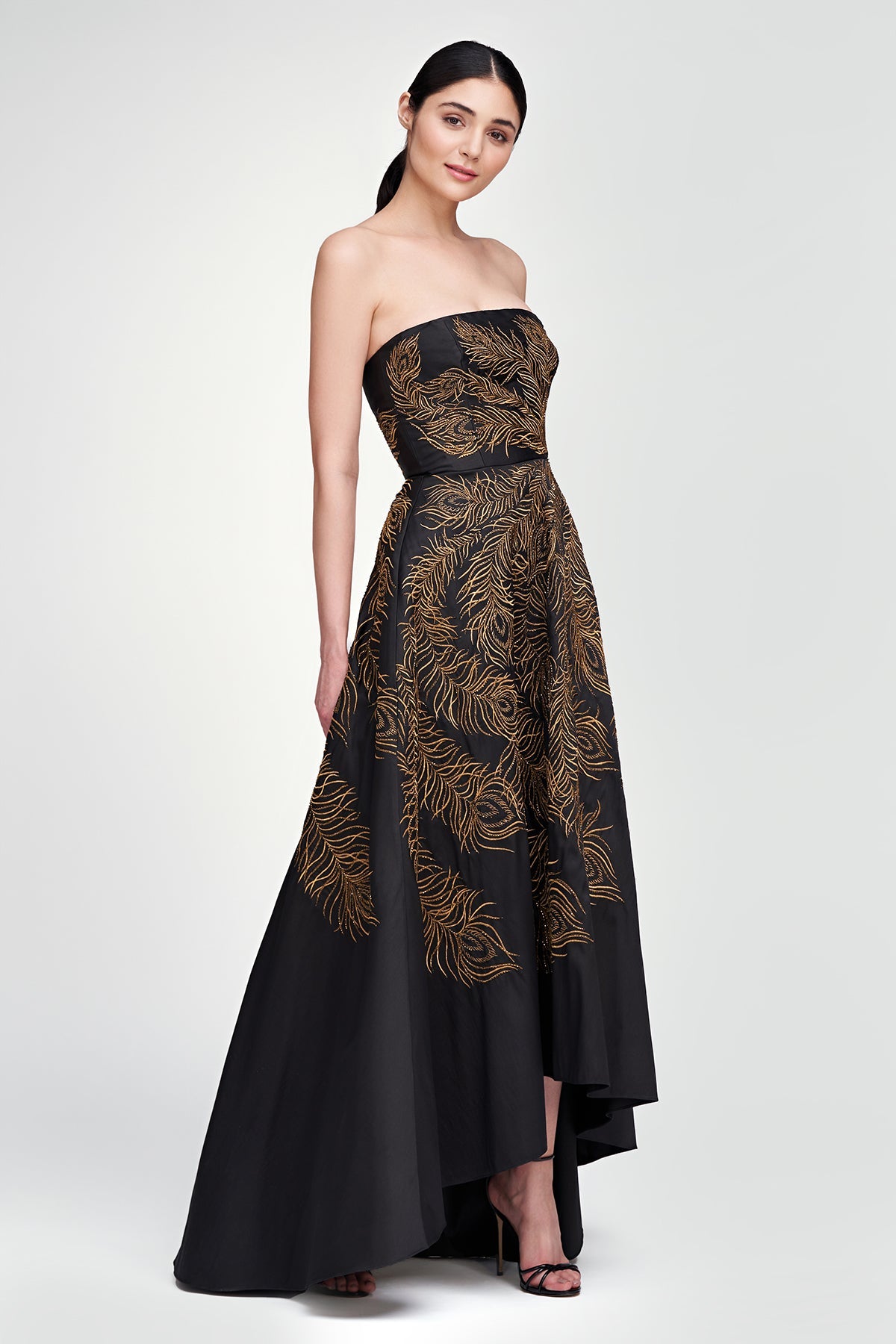 Erica Feather Embroidered Gown