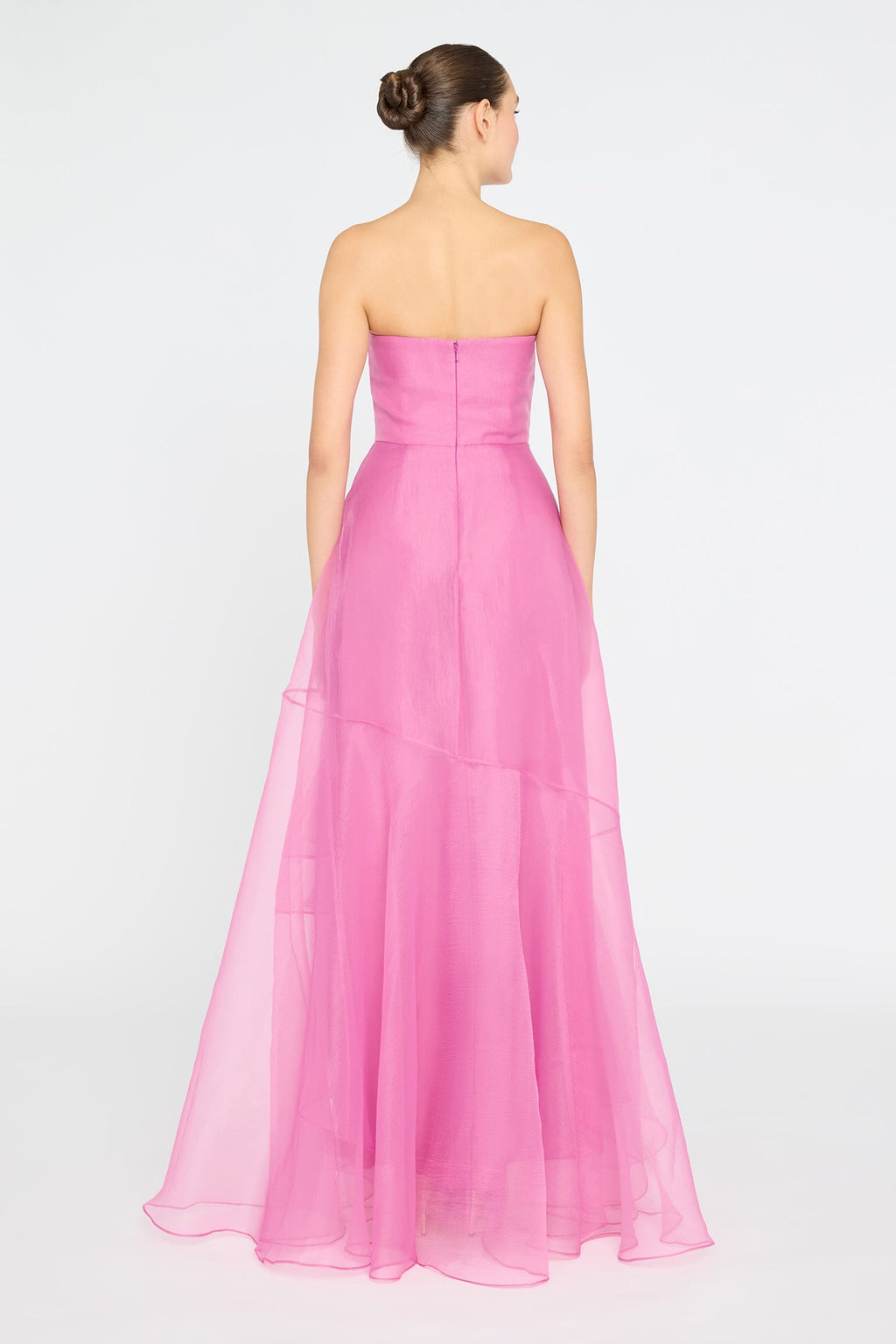 Nicki Organza Strapless Gown