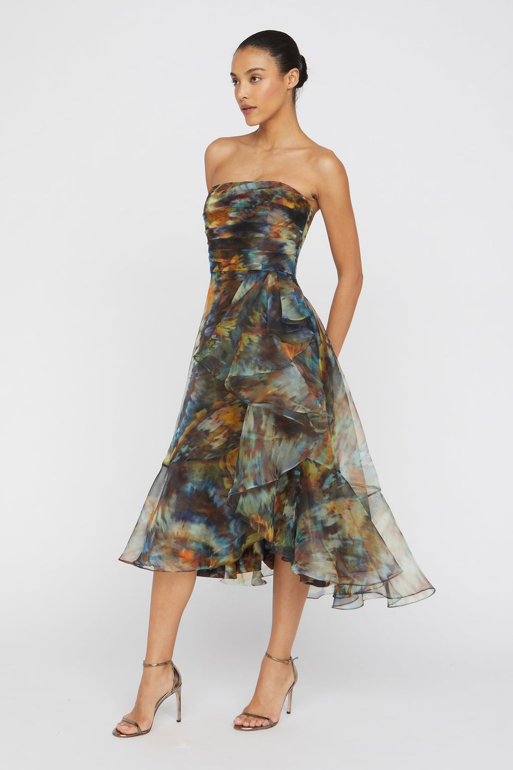 Evanthe Strapless Draped Dress