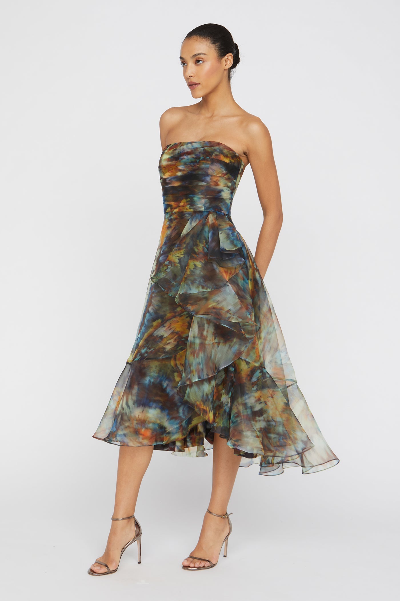 Evanthe Strapless Draped Dress