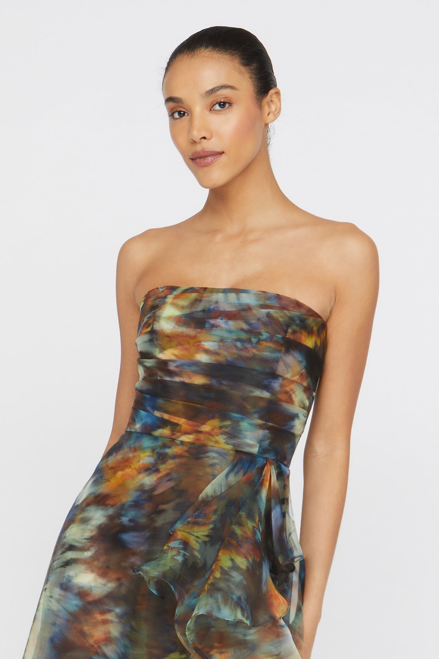 Evanthe Strapless Draped Dress