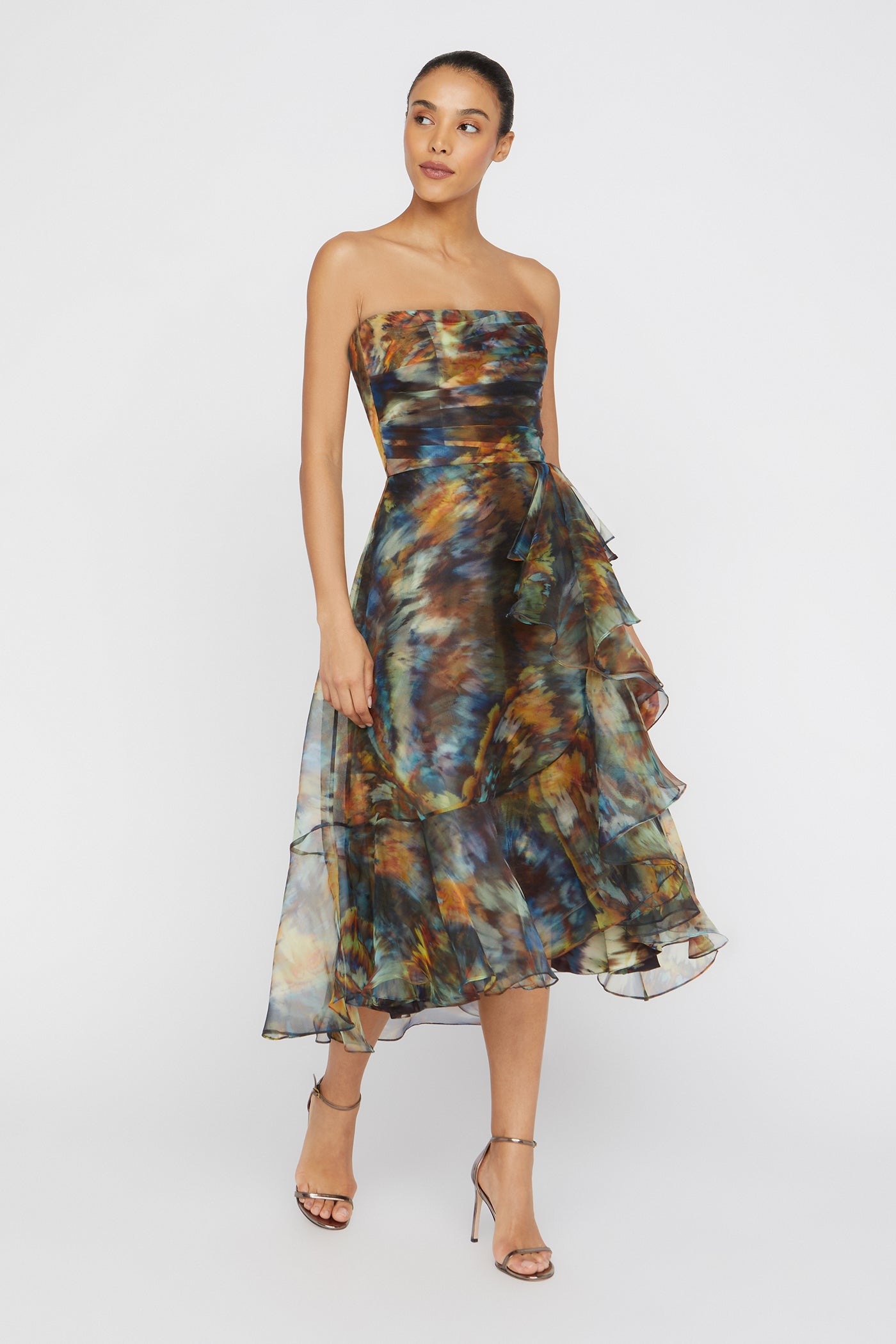 Evanthe Strapless Draped Dress