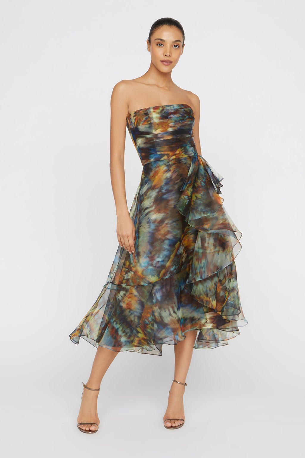 Evanthe Strapless Draped Dress