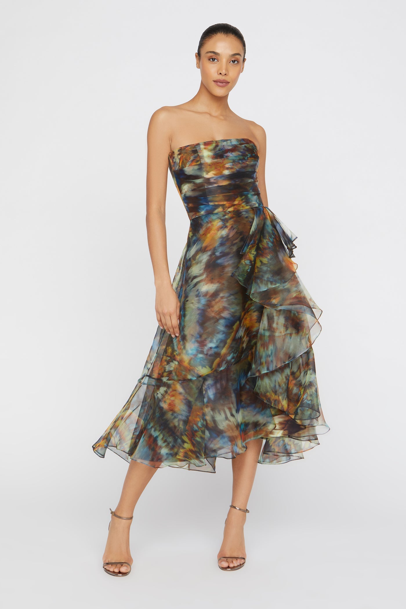 Evanthe Strapless Draped Dress