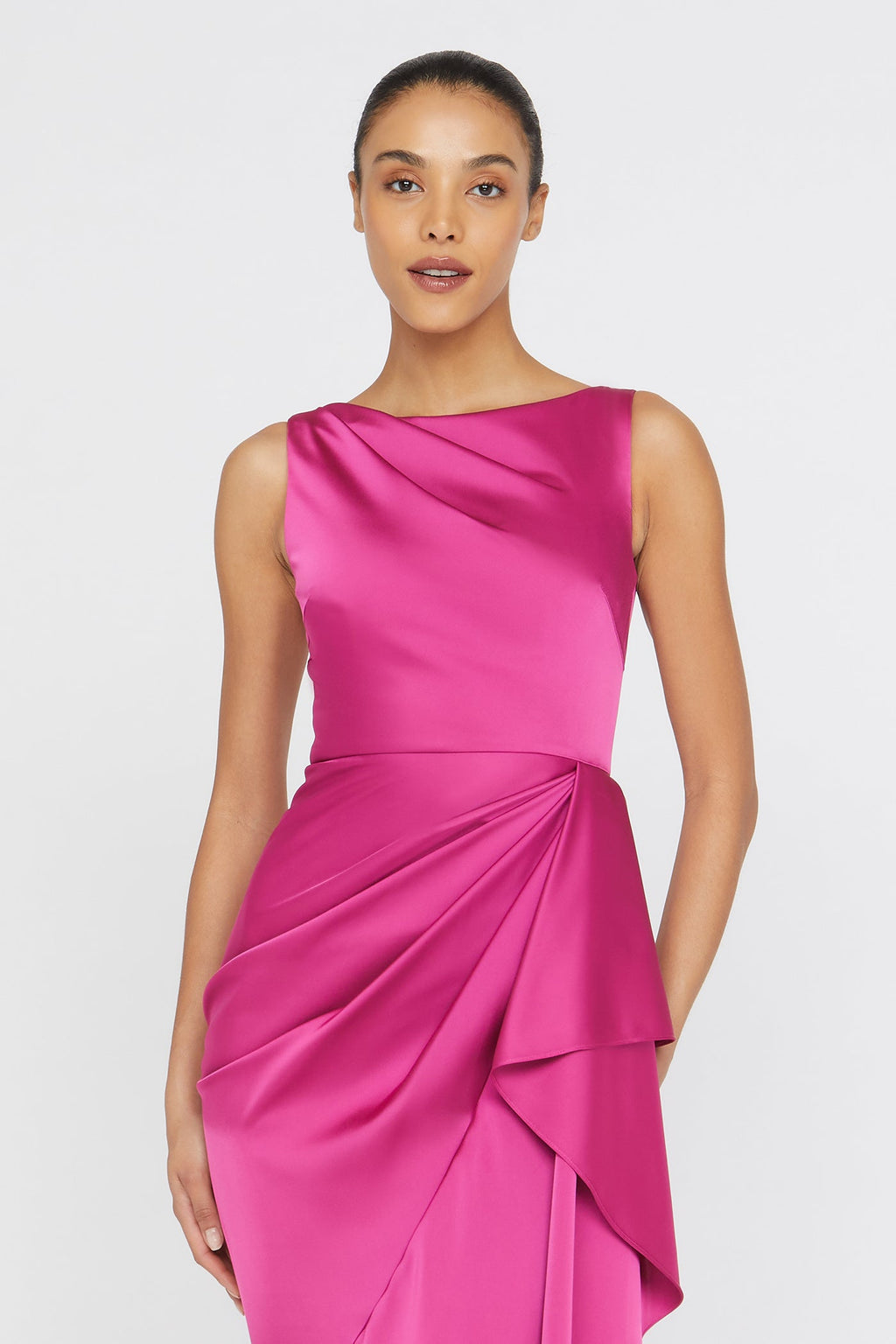 Harper Draped Wrap Gown