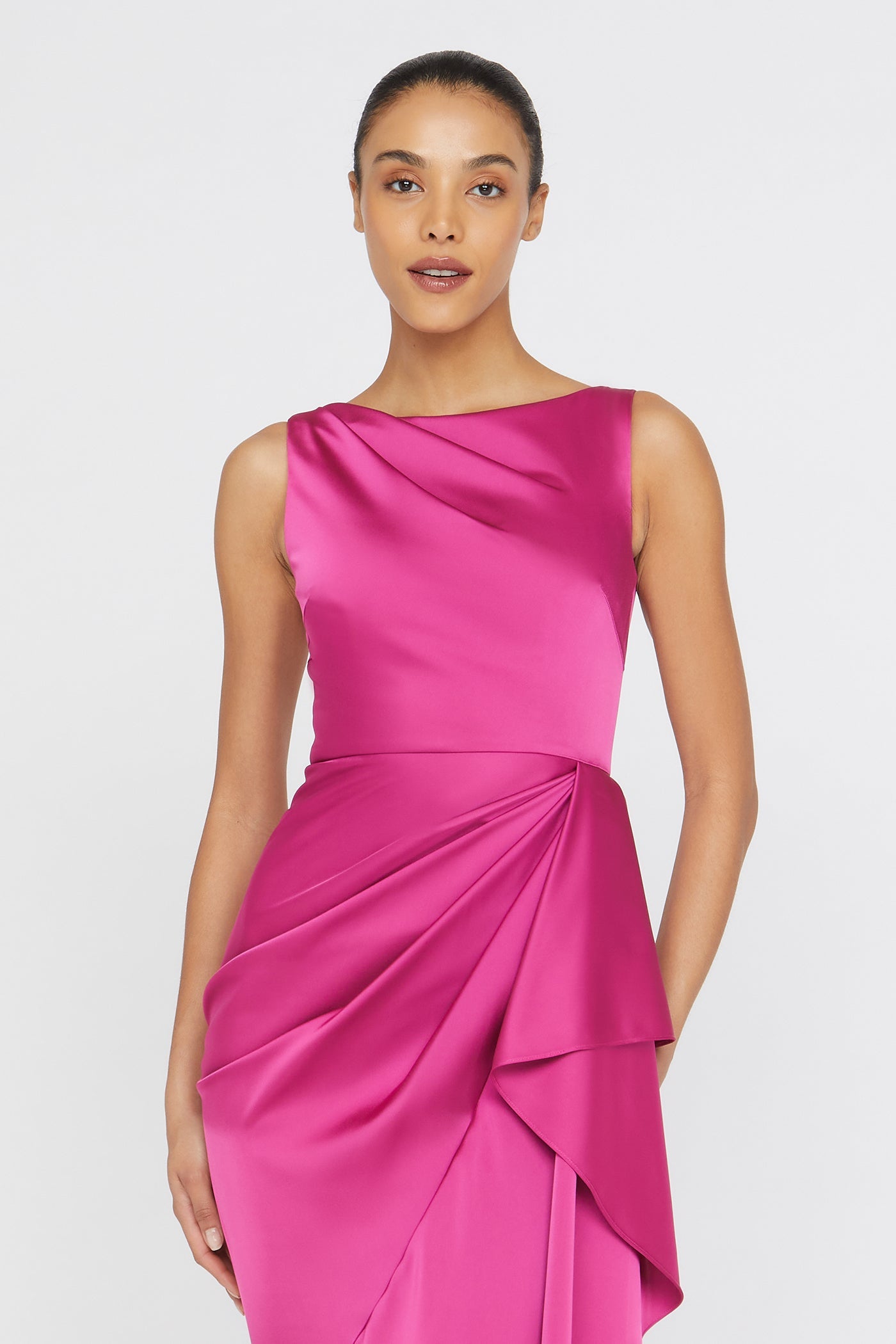 Harper Draped Wrap Gown