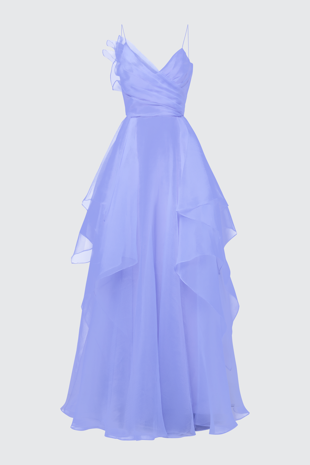 Adessia Strapless Tiered Gown