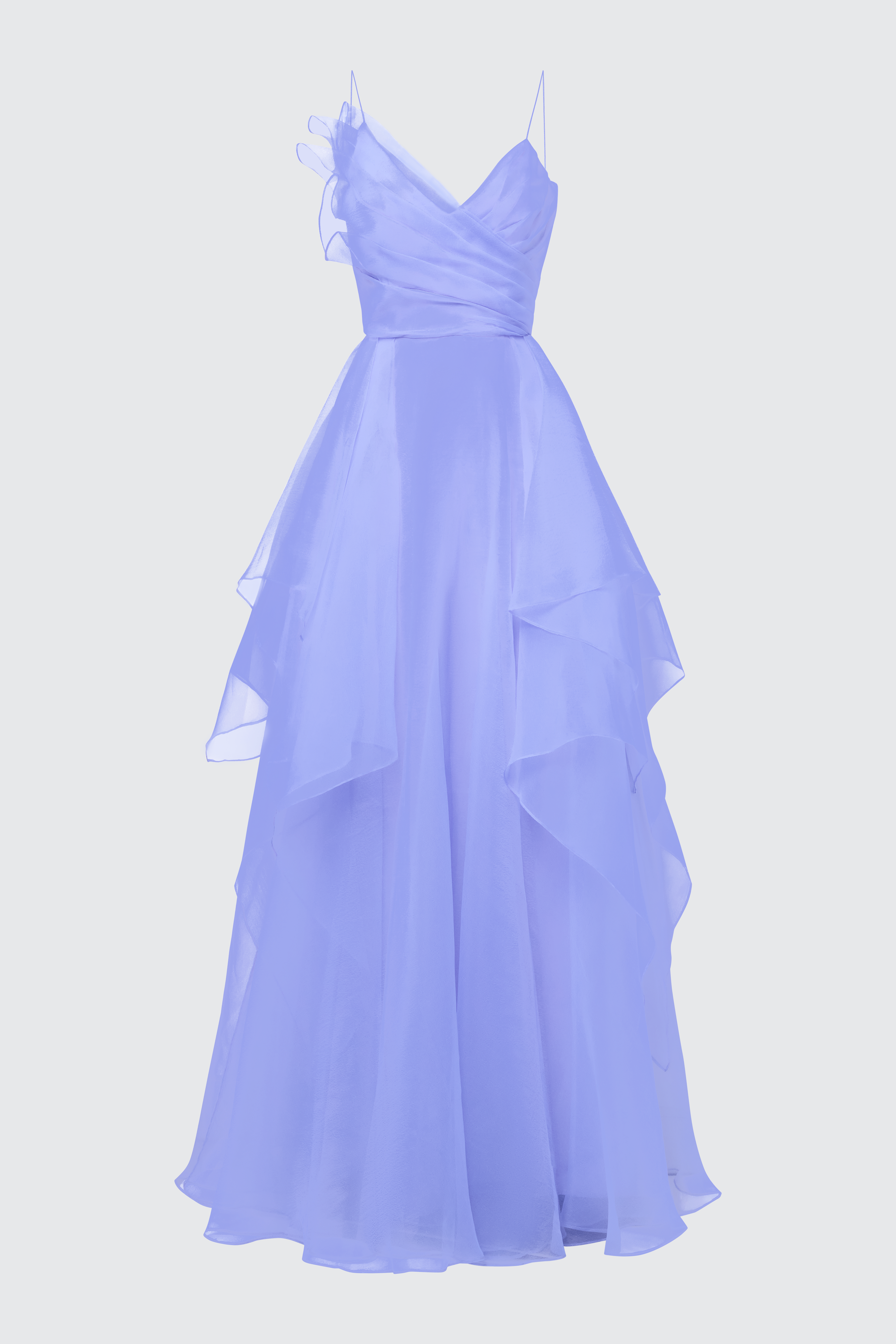 Adessia Strapless Tiered Gown