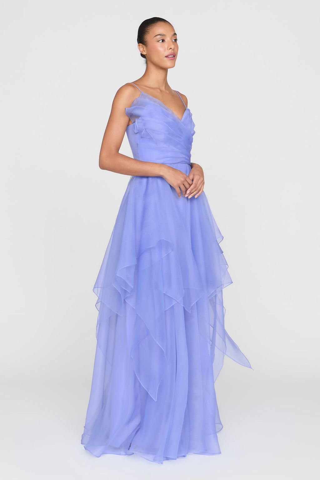 Adessia Strapless Tiered Gown