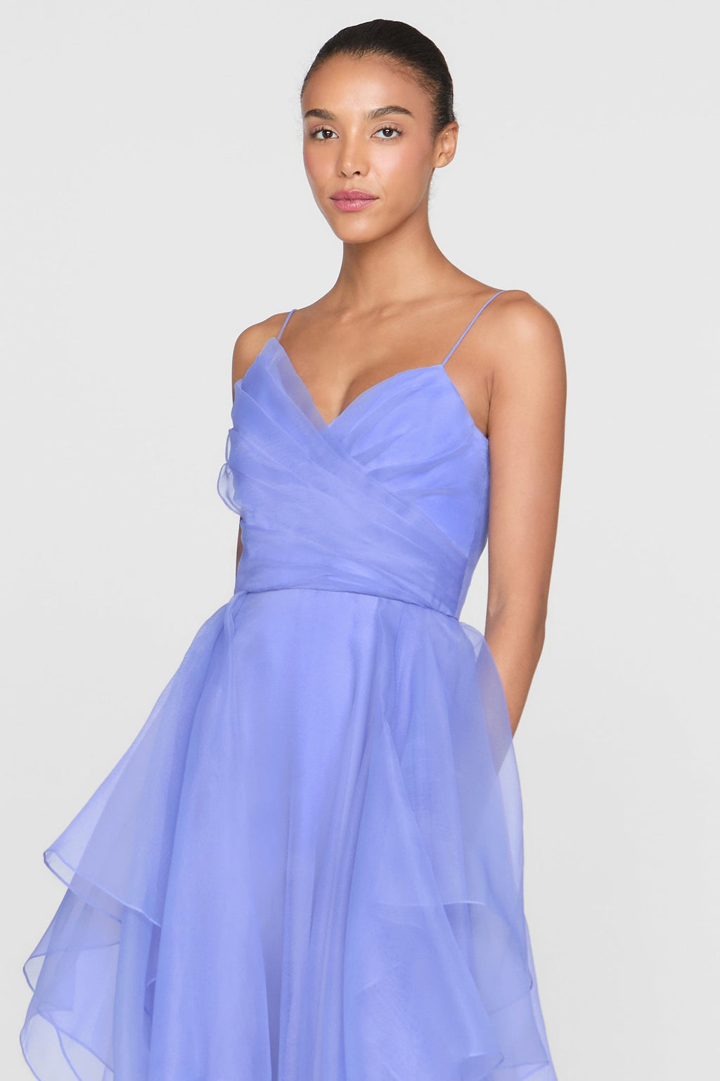 Adessia Strapless Tiered Gown