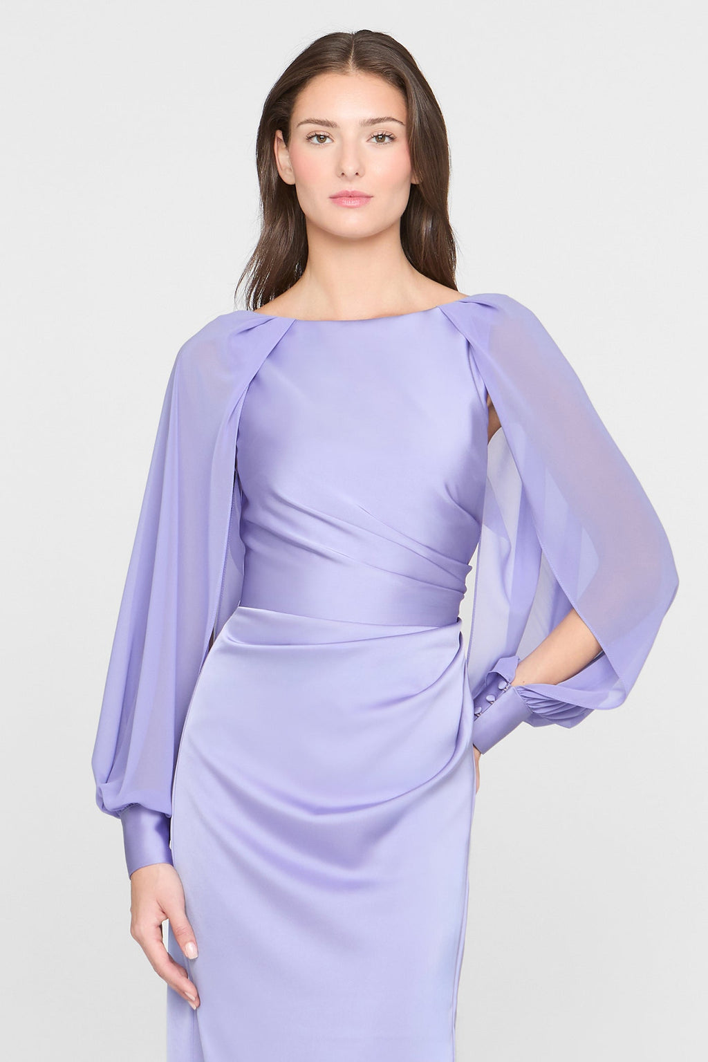 Penelope Satin Column Dress