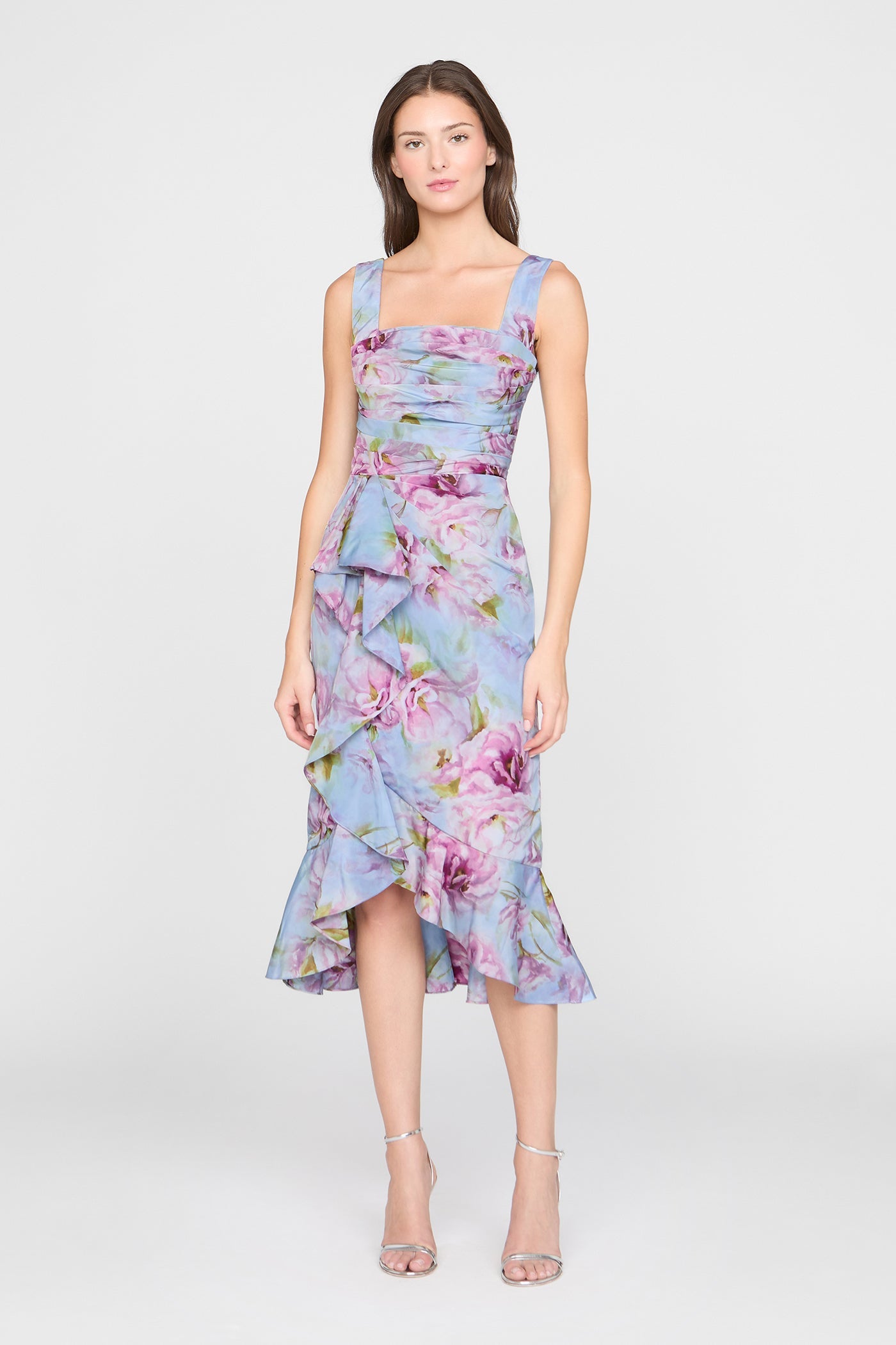 Livia Printed Taffeta Dress