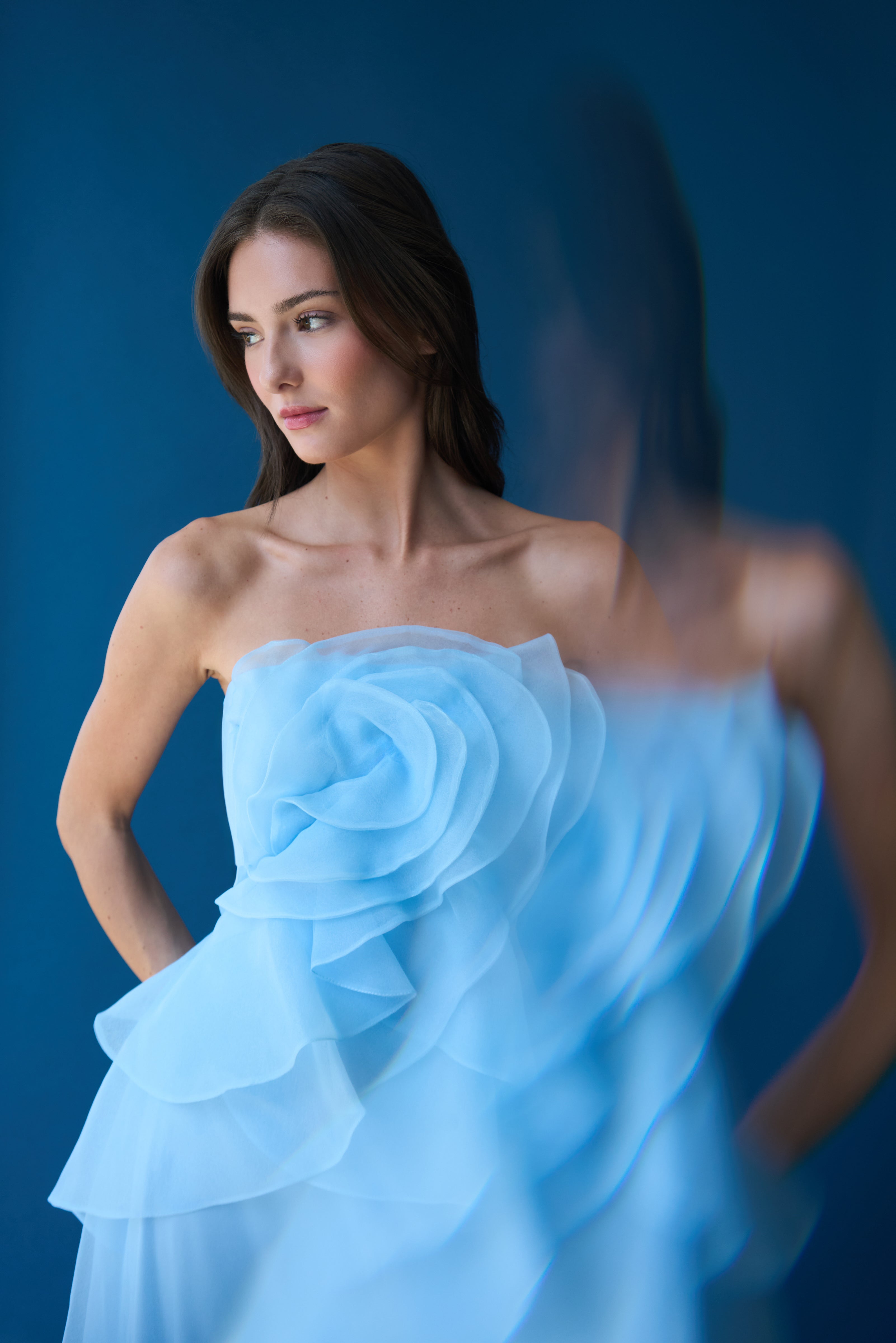 Gilda Draped Rose Gown