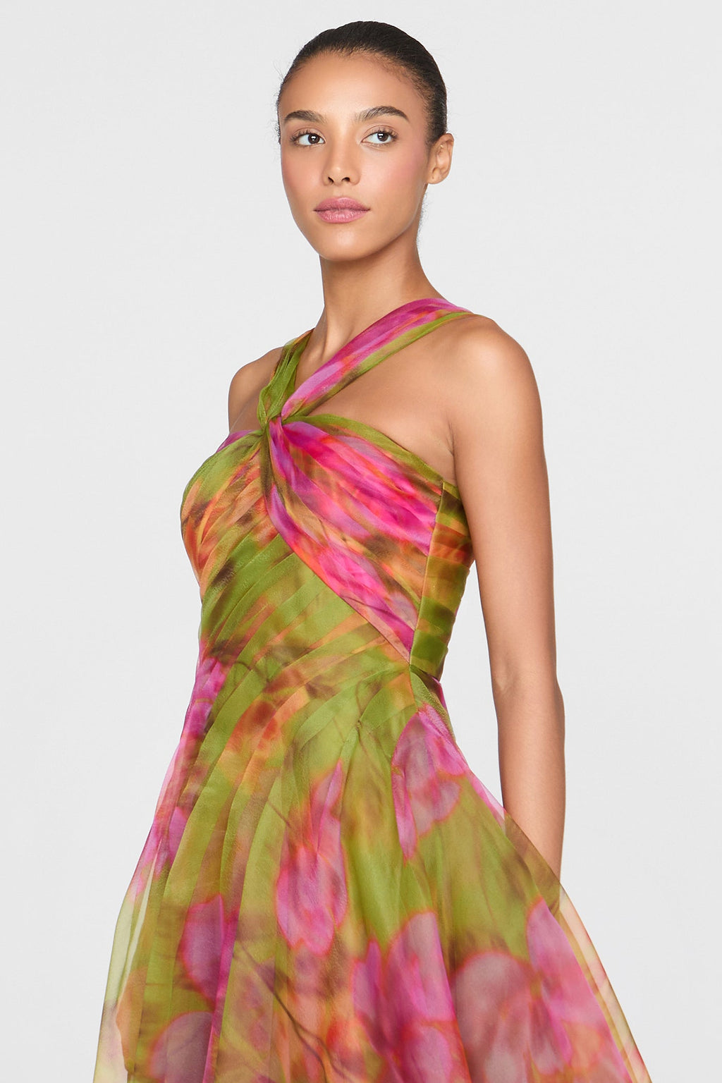 Rosalinda Twisted Halter Gown