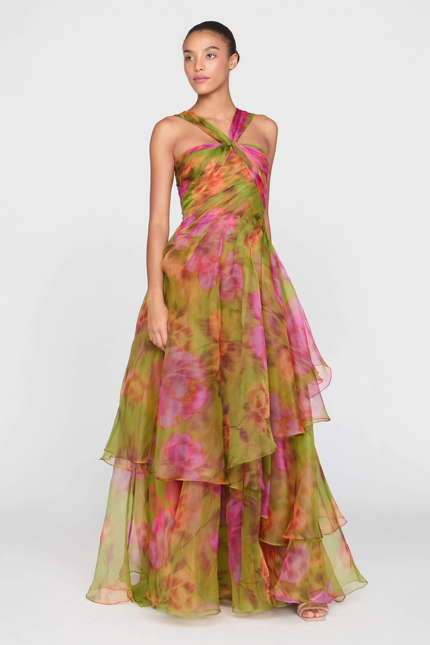 Rosalinda Twisted Halter Gown