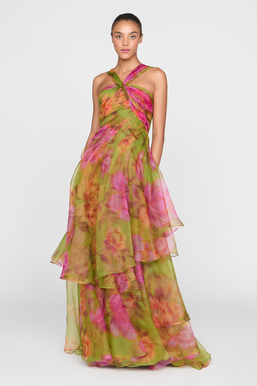 Rosalinda Twisted Halter Gown