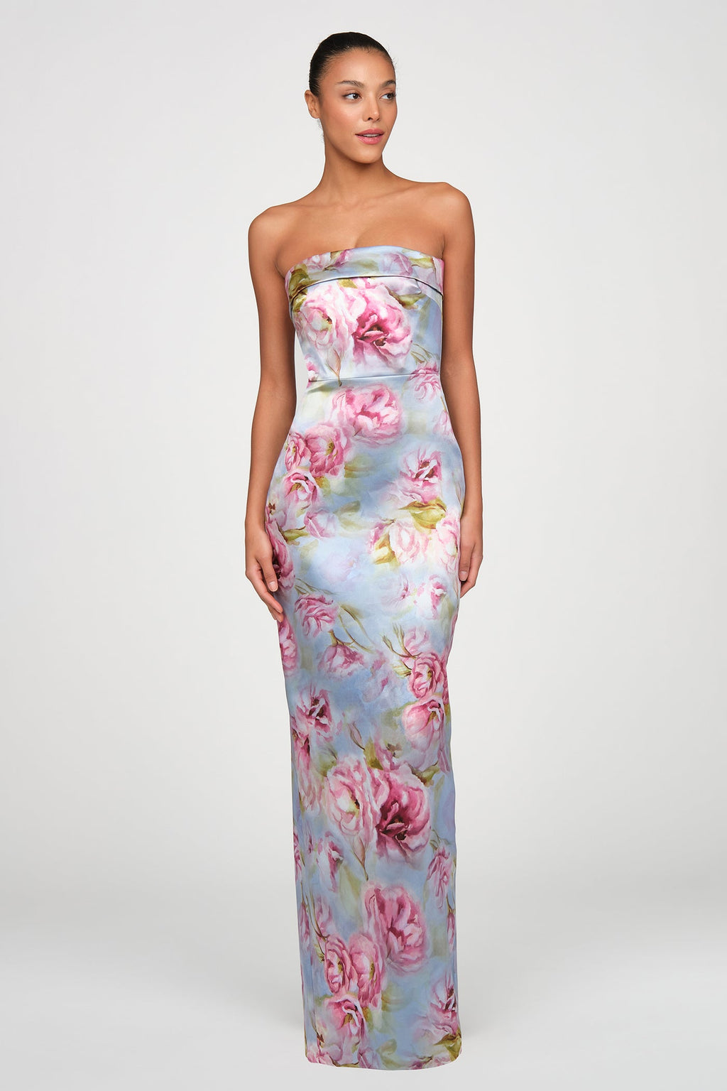Cleo Strapless Column Gown