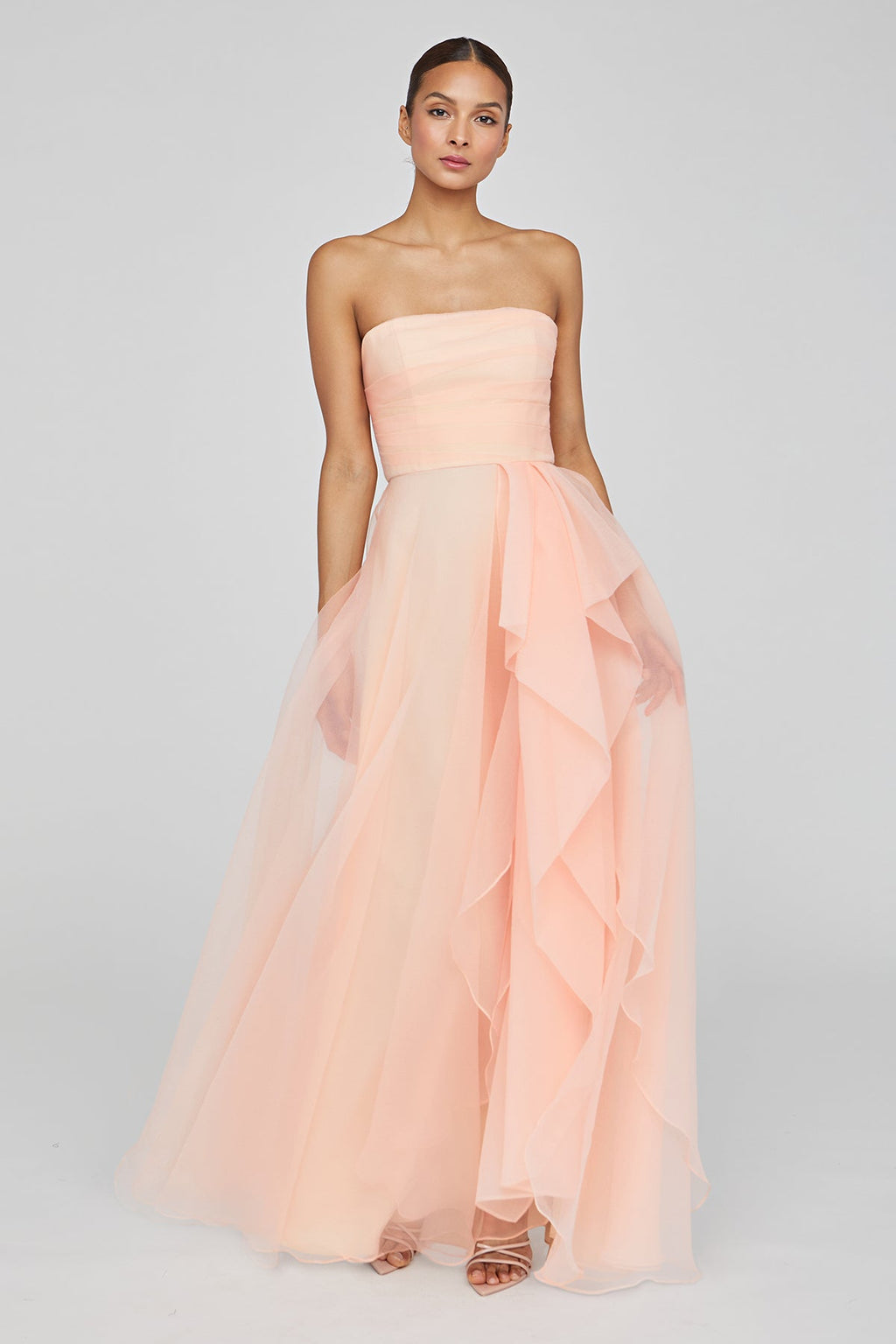 Teresa Strapless Draped Gown