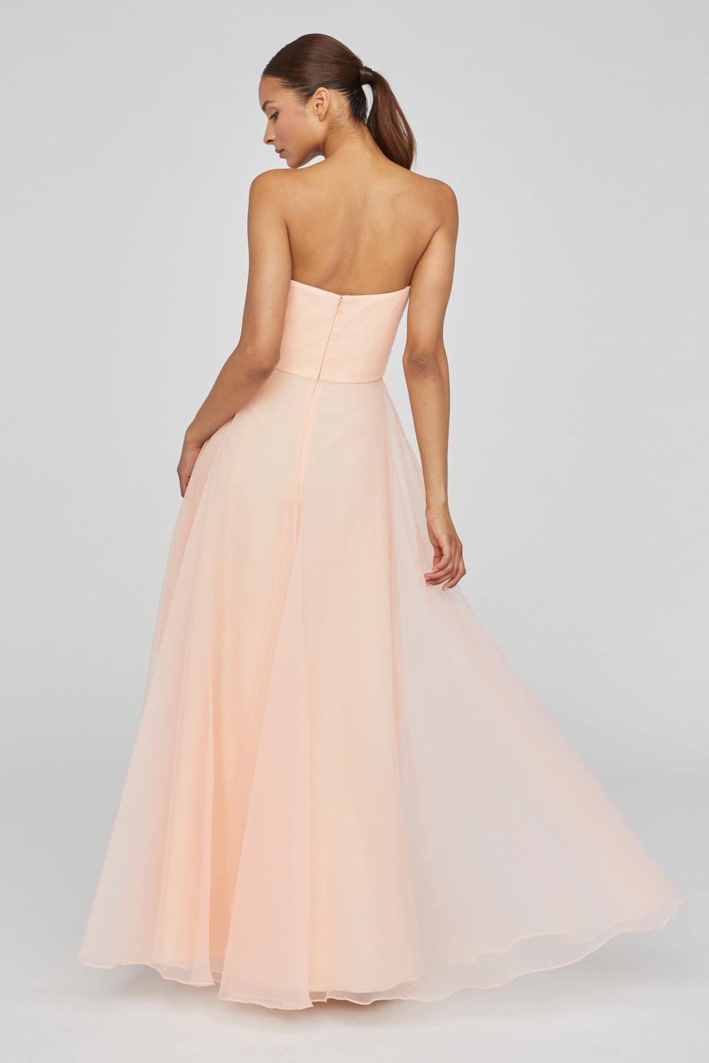 Teresa Strapless Draped Gown