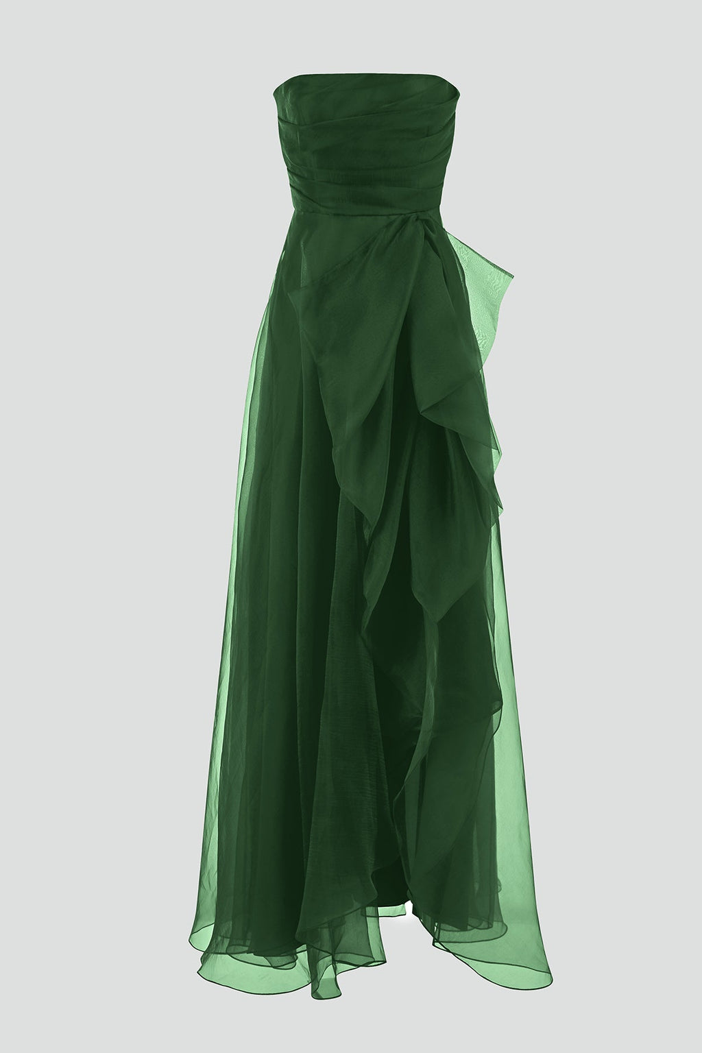 Teresa Strapless Draped Gown