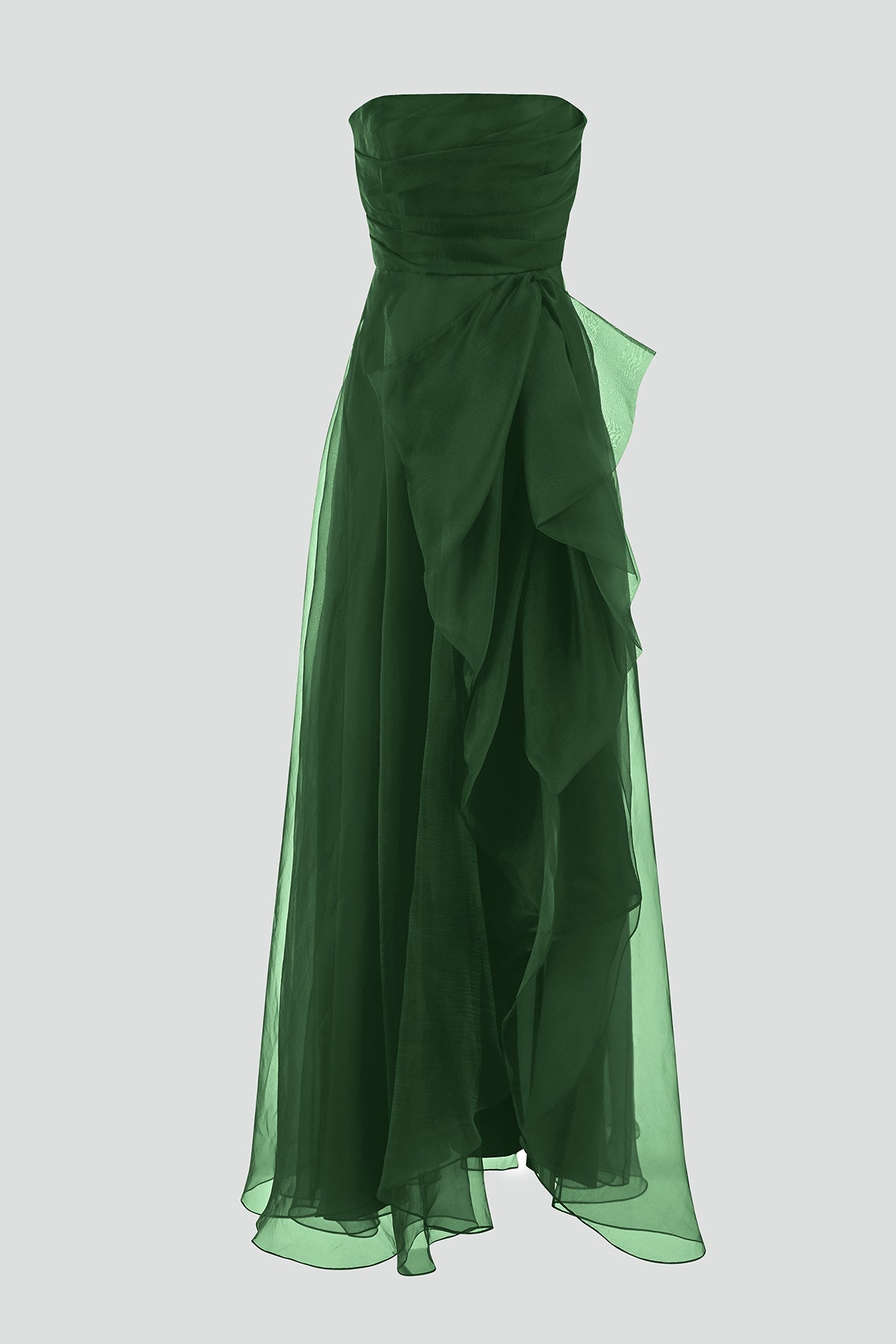 Teresa Strapless Draped Gown