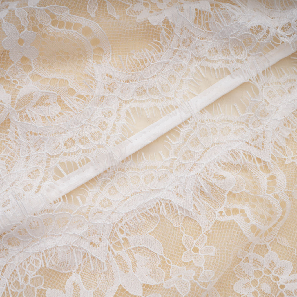 Adèle White Puff Floral Blouse & Mermaid Skirt Set