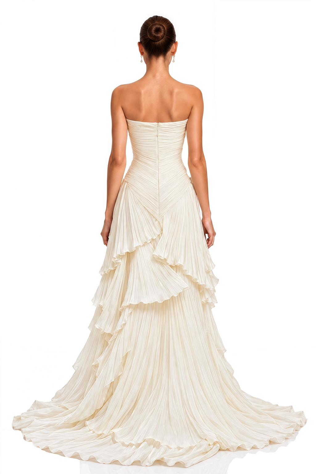 Adeline White Off-Shoulder Tiered Ruffle Maxi Dress