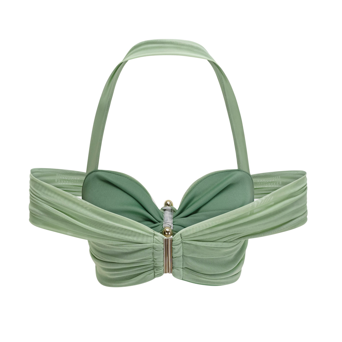 Amity Green Halterneck Bustier Top & Skirt Set