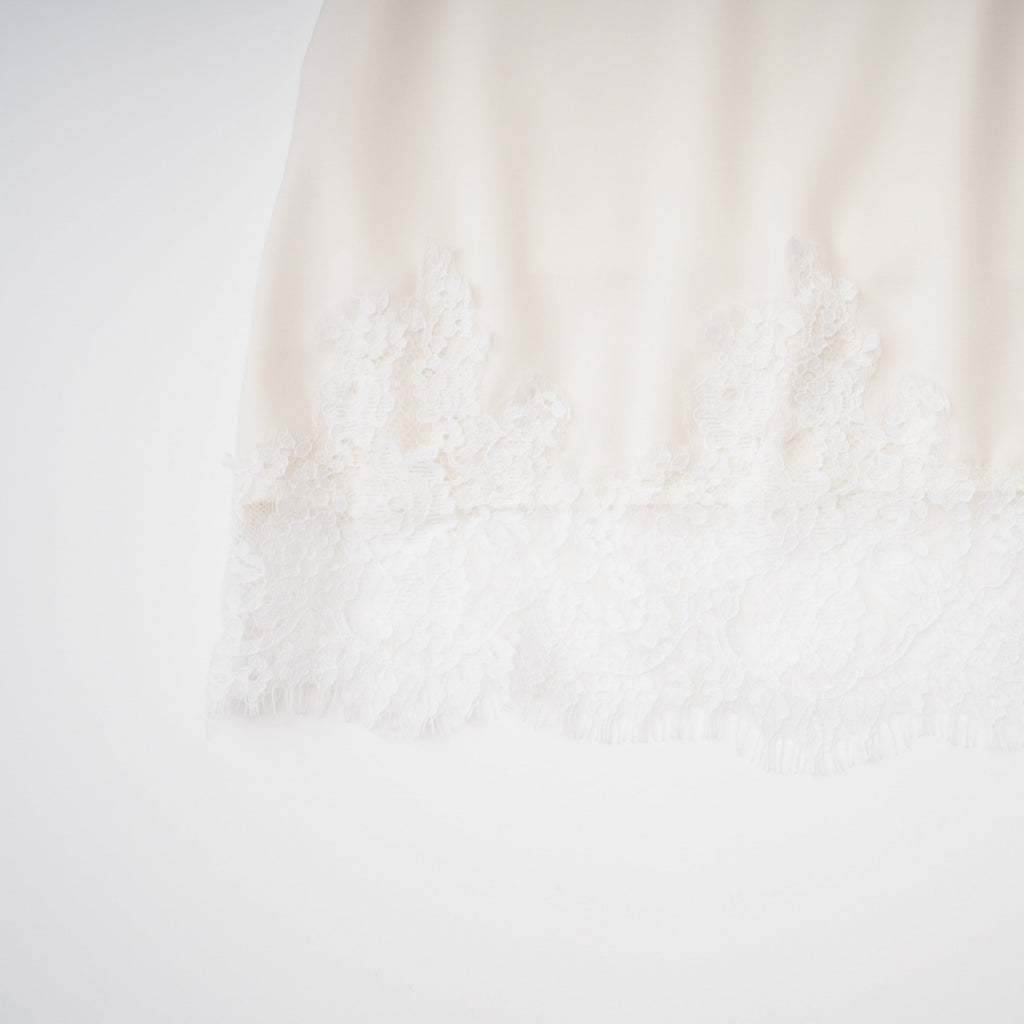 Carlota Cream Cape & Skirt Set with Lace Trim