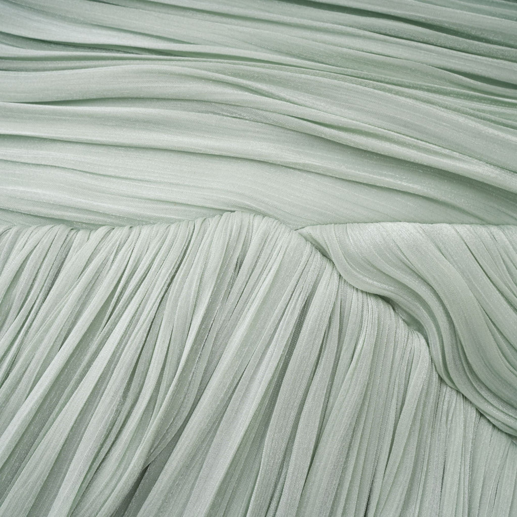 Uranie Mint Green Gathered Maxi Dress