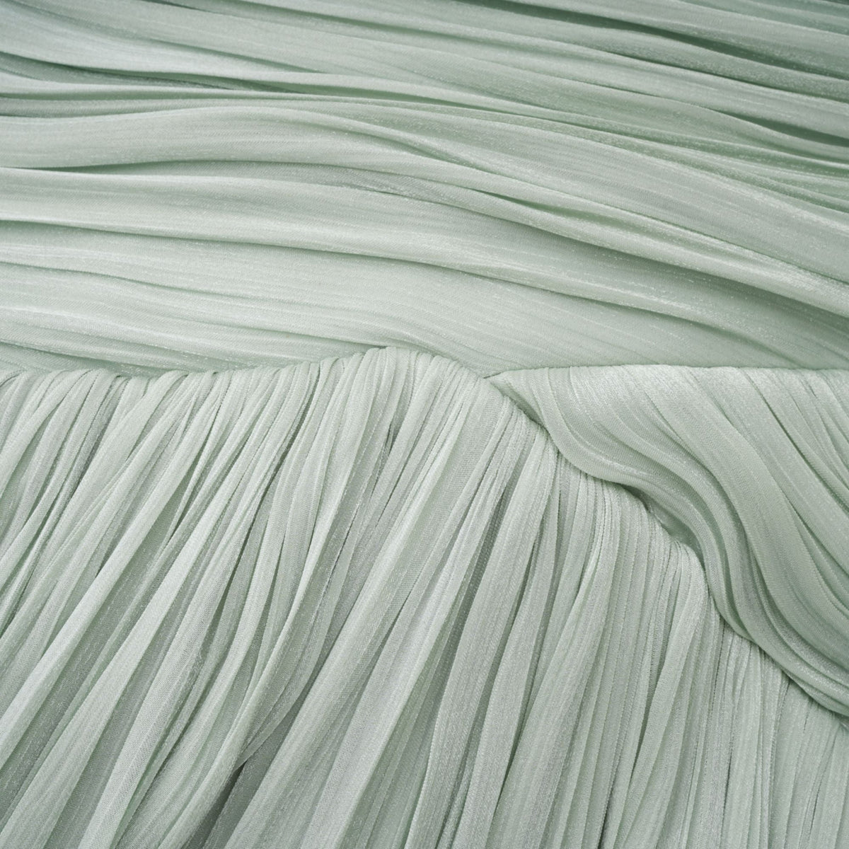Uranie Mint Green Gathered Maxi Dress