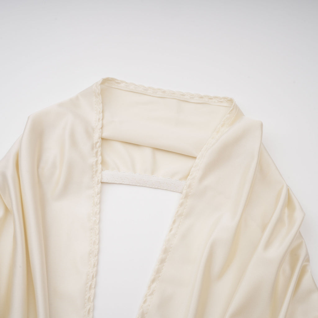Vilhelmiina Cream White Halterneck Shirred Maxi Dress