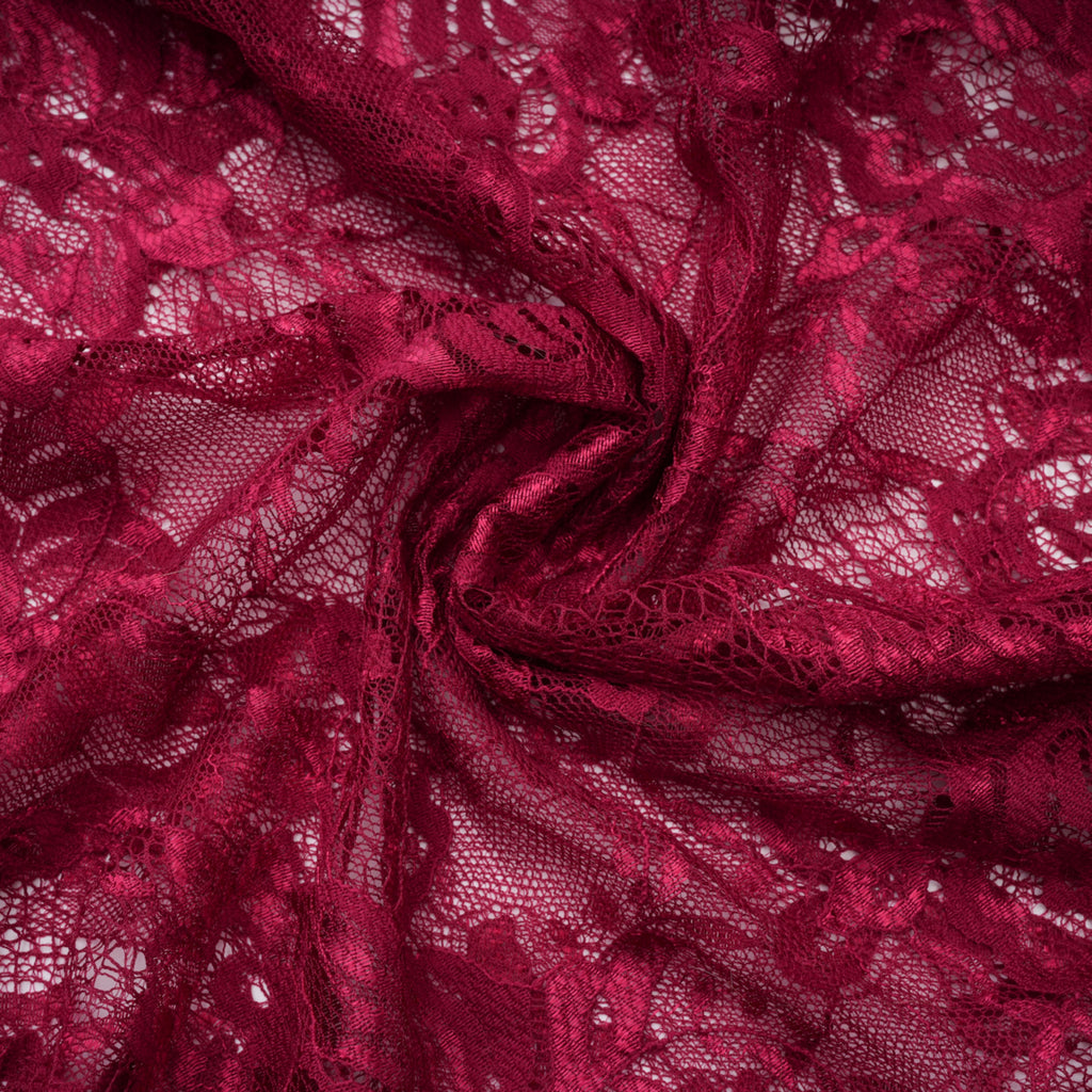 Defne Burgundy One Shoulder Ruched Lace Maxi Dress