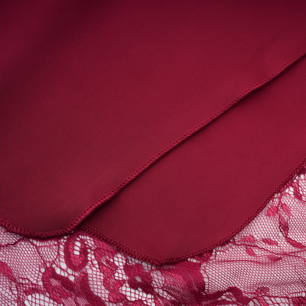 Defne Burgundy One Shoulder Ruched Lace Maxi Dress