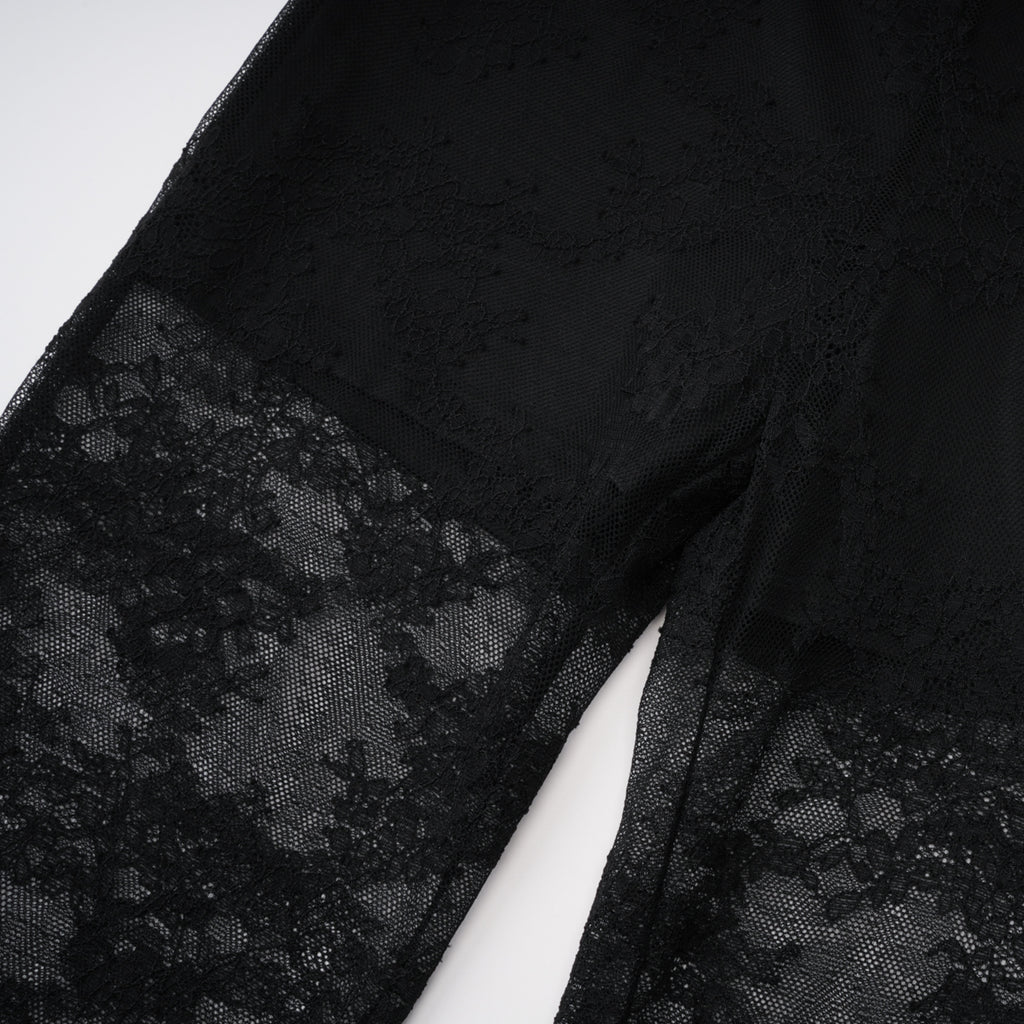 Florbela Black Lace Panel Blazer & Trouser Set