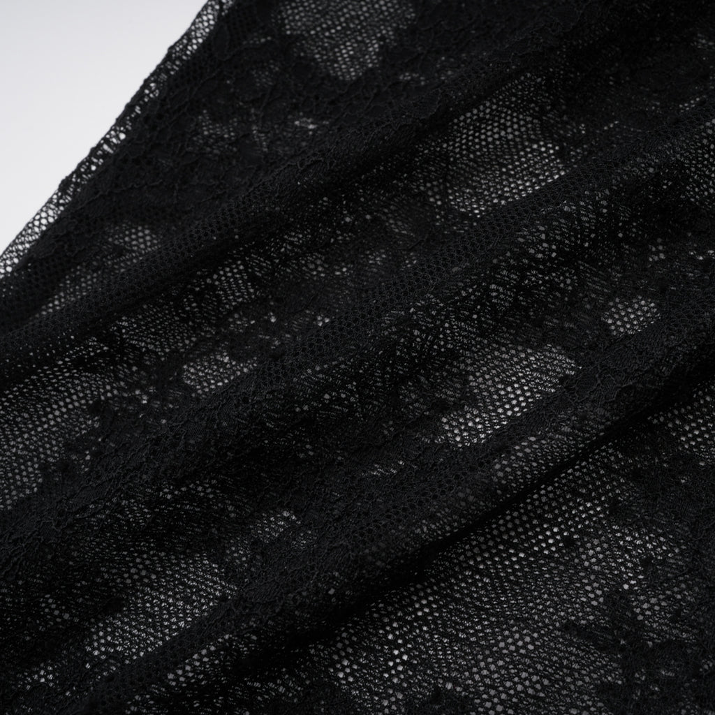 Florbela Black Lace Panel Blazer & Trouser Set