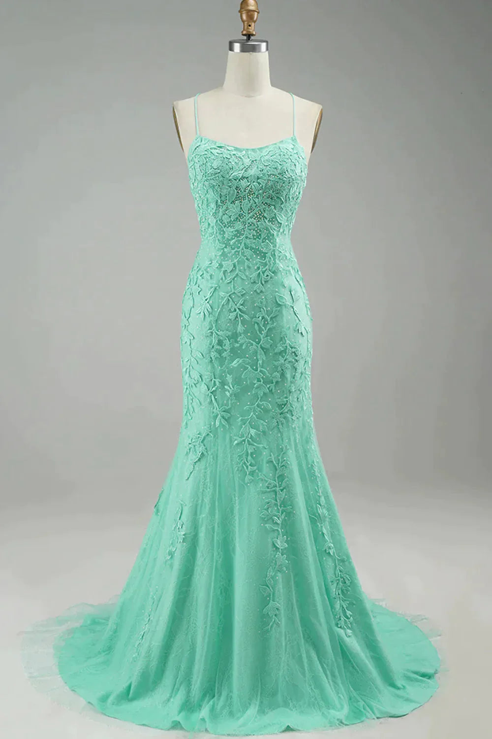 Light Purple Mermaid Long Prom Dress with Appliques