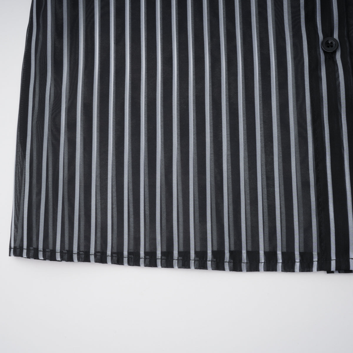 Ozzie Black Horizontal Stripe Blouse & Skirt Set