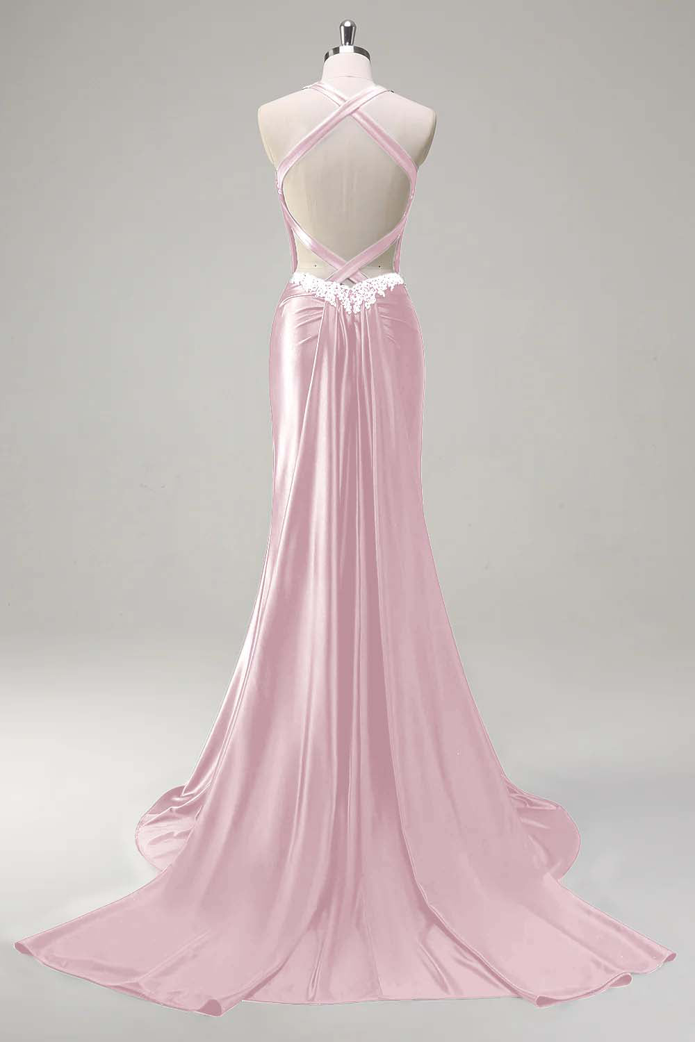Dark Green Floral Mermaid Corset Satin Long Prom Dress