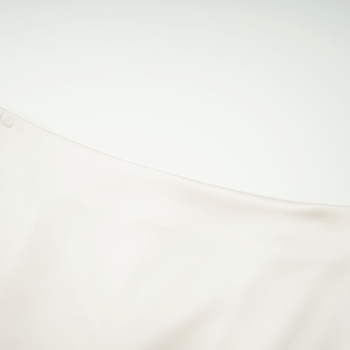 Querubina Ivory Plunge Neck Satin Top & Skirt Set