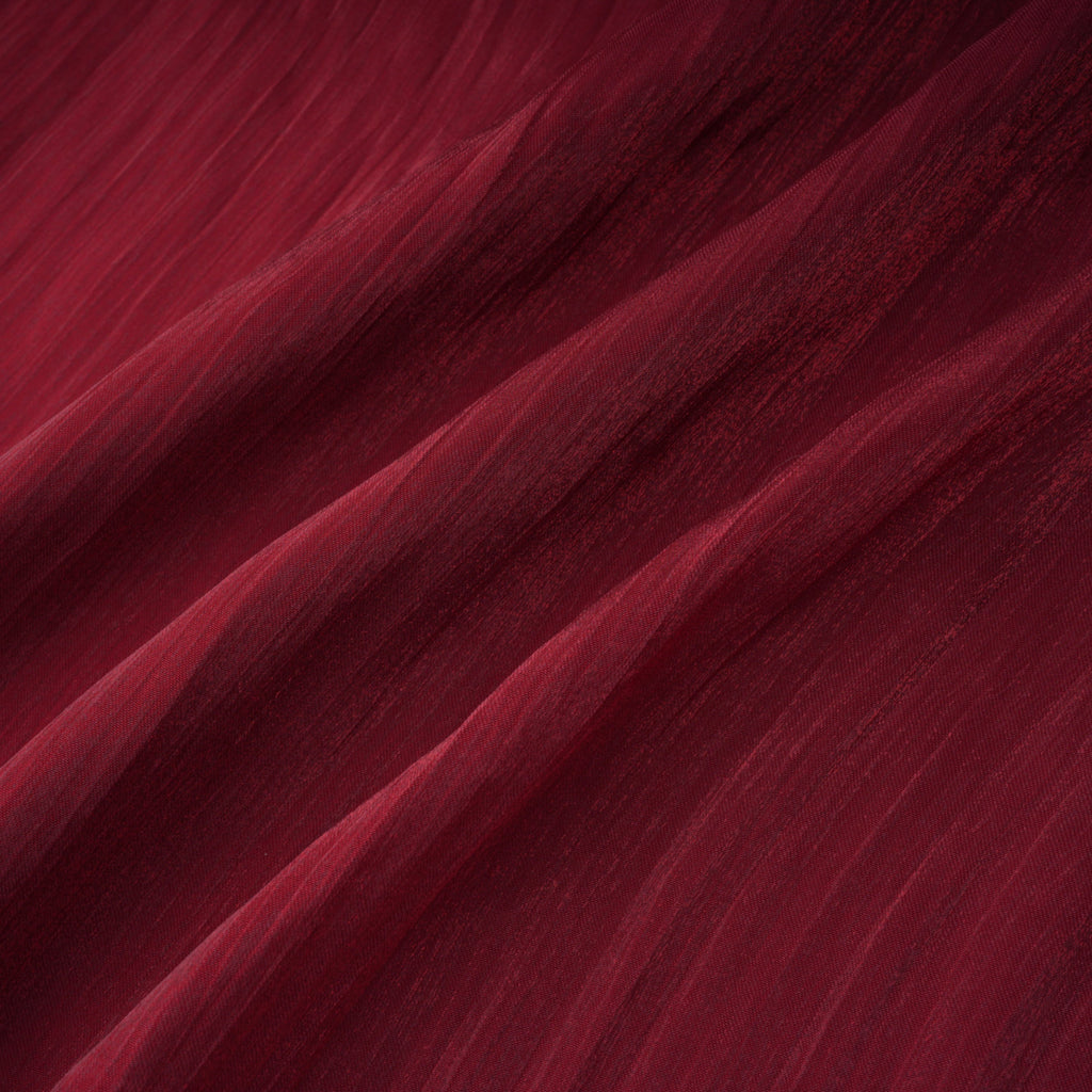 Shifra Burgundy Asymmetrical Cape Maxi Dress